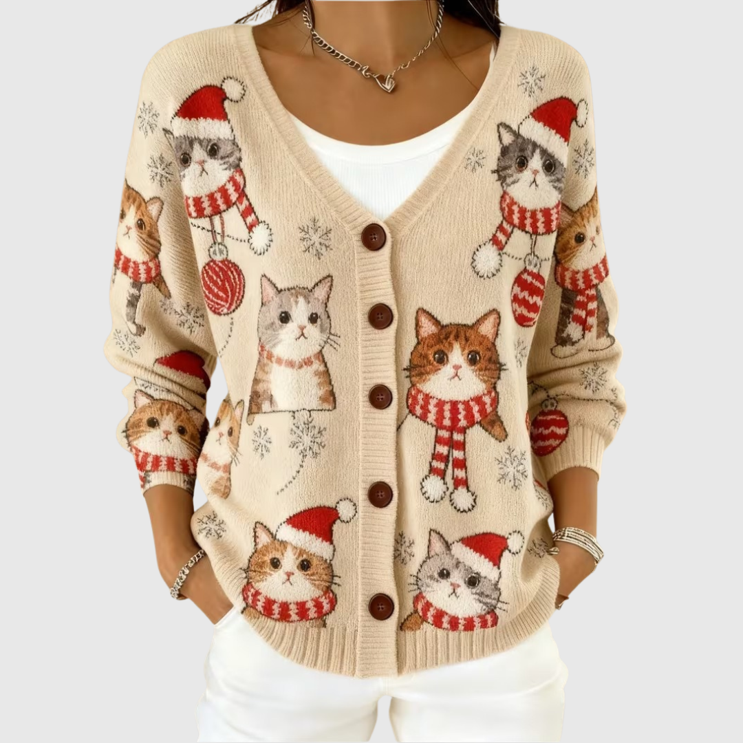 Charlotte | Bequemer geknöpfter Strickcardigan