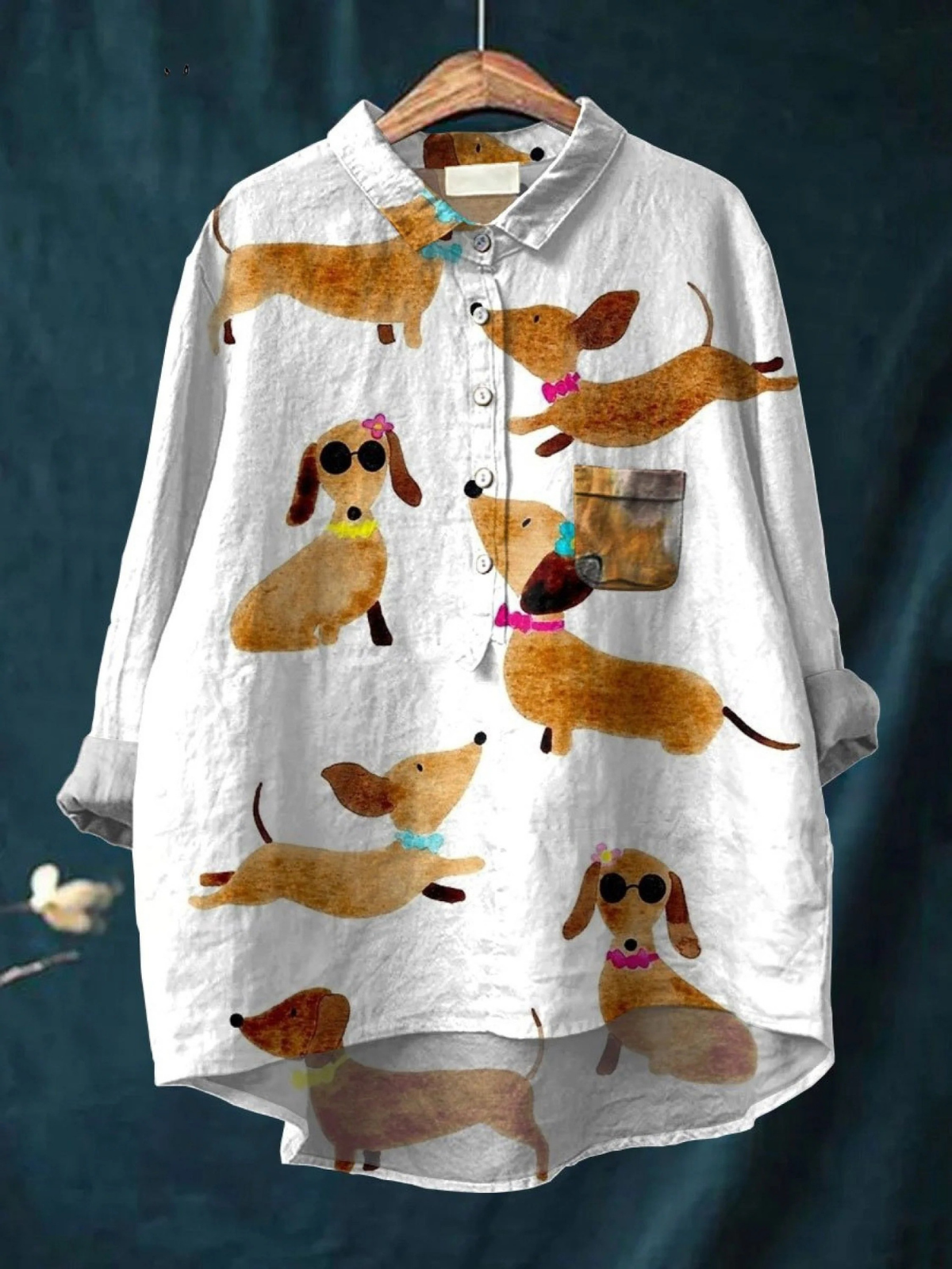 Lotte | Legeres T-Shirt mit Hundekunst