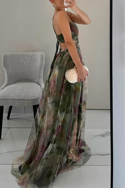 Ruth | Zauberhaftes Maxikleid mit Blumenprint