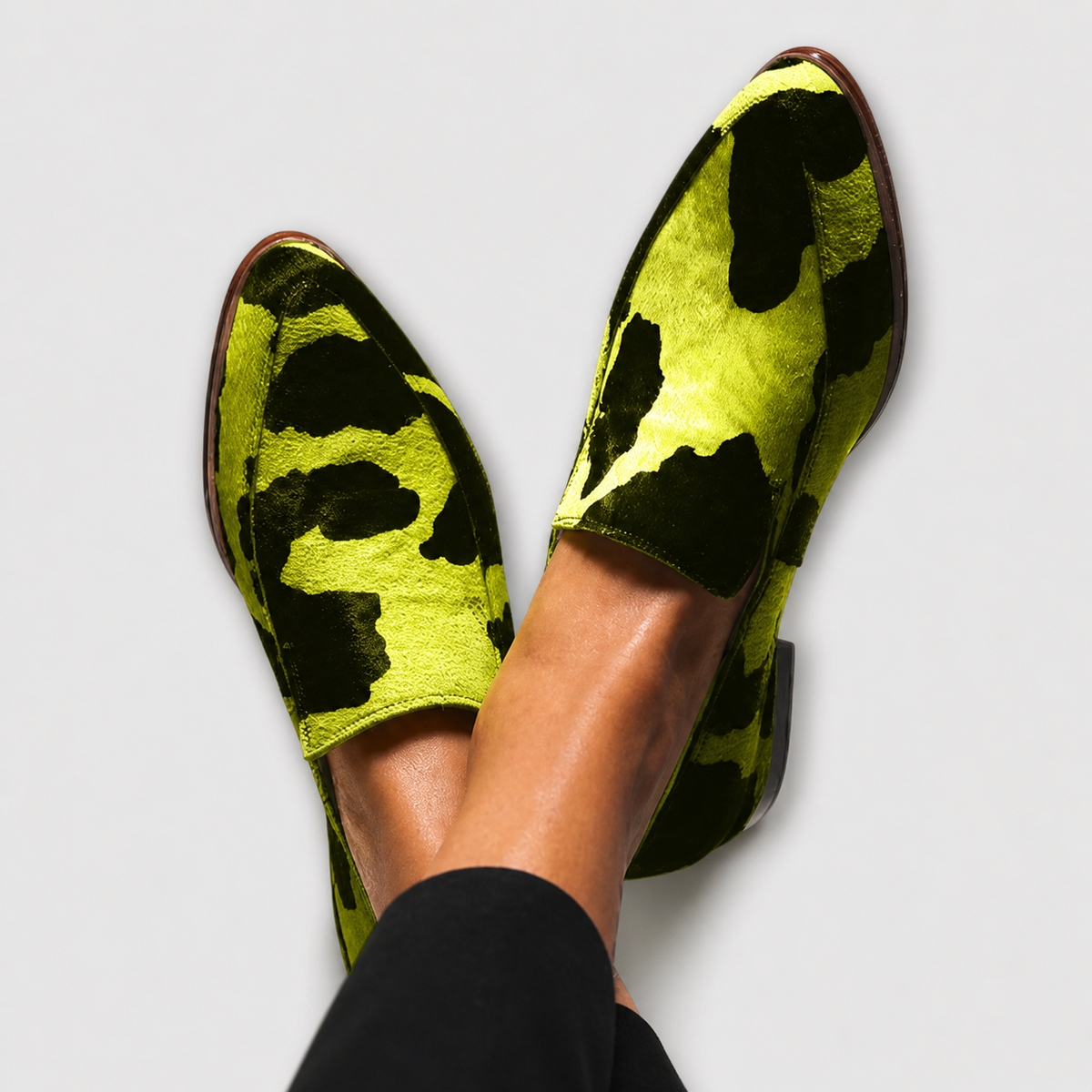 Jule | Loafer mit Kuhfell-Print