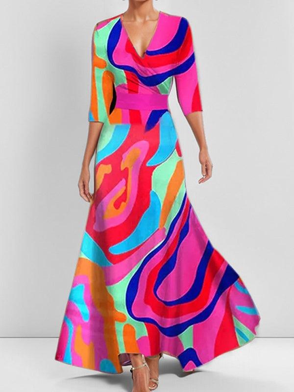 Mathilda | Elegants Set Maxi Midikleid Glamour für die Küste