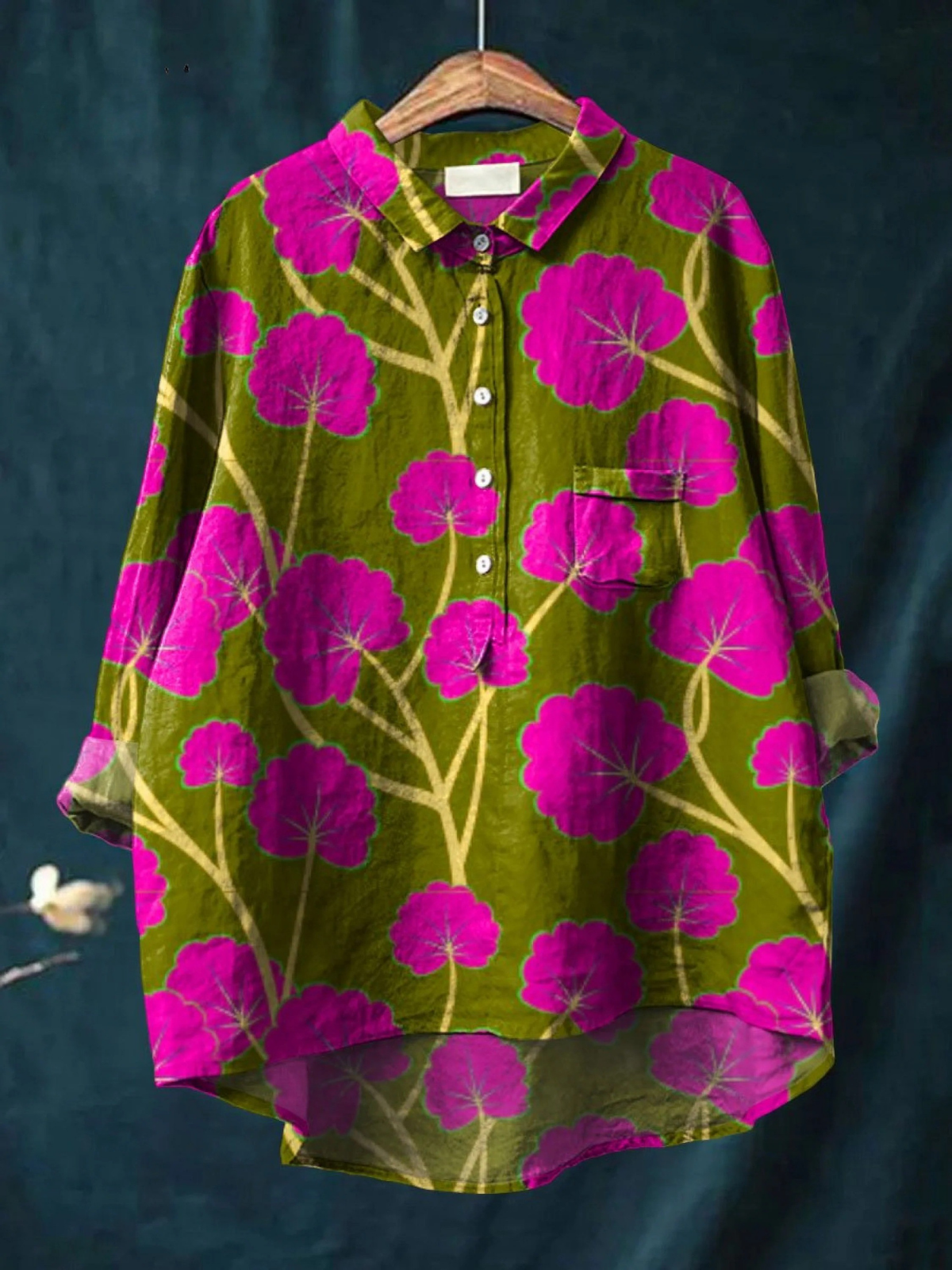 Martha | Legeres Damen-T-Shirt mit Vintage-Blumenprint