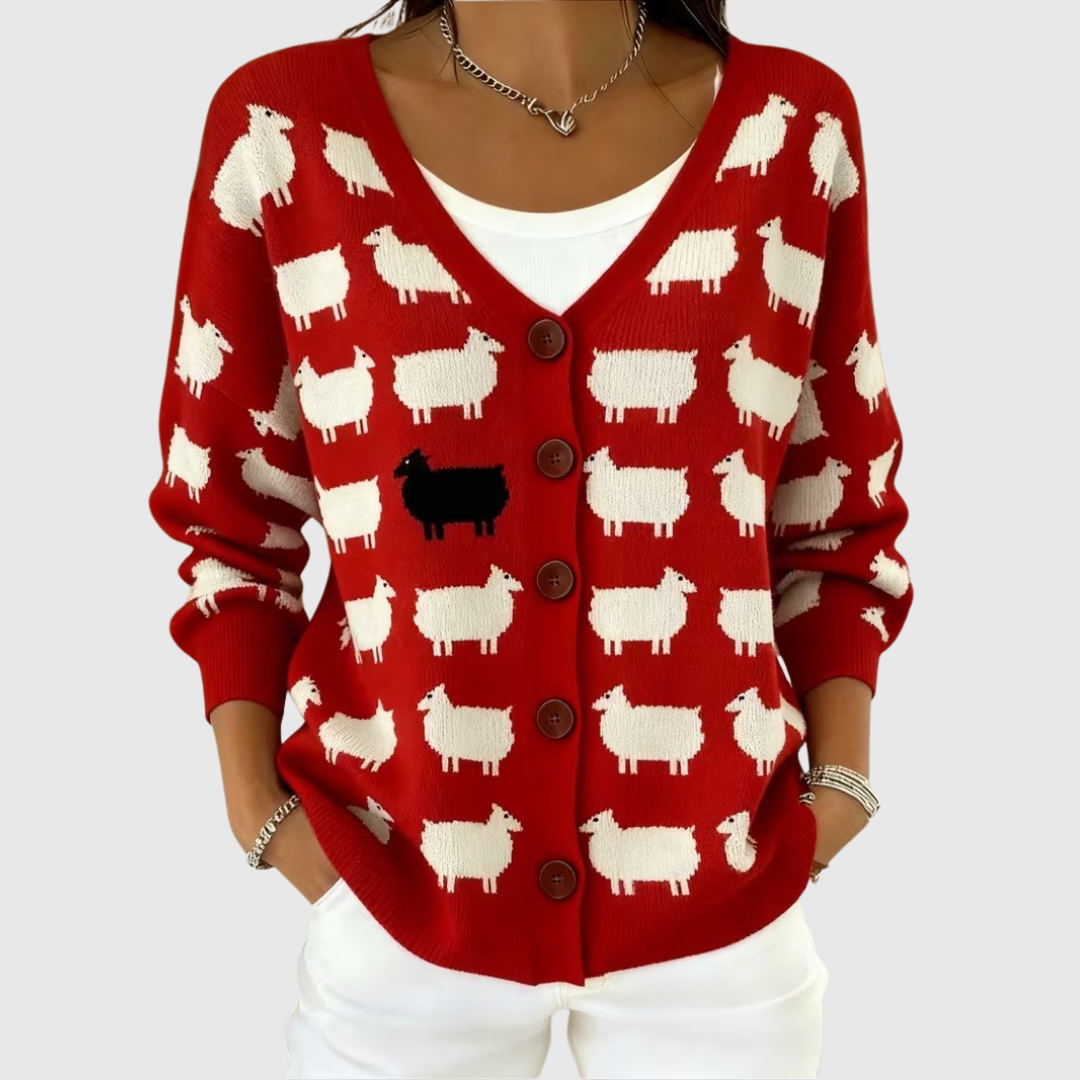 Elisabeth | Bequemer geknöpfter Strickcardigan
