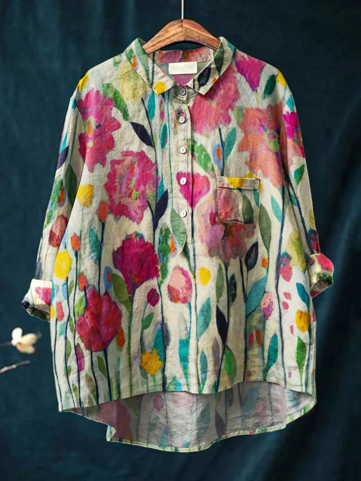 Ida | Legeres Damen-T-Shirt im Vintage-Stil mit Blumenmuster