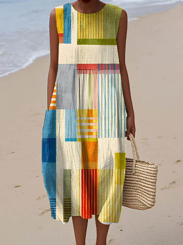 Tanja | Midikleid geometrisch