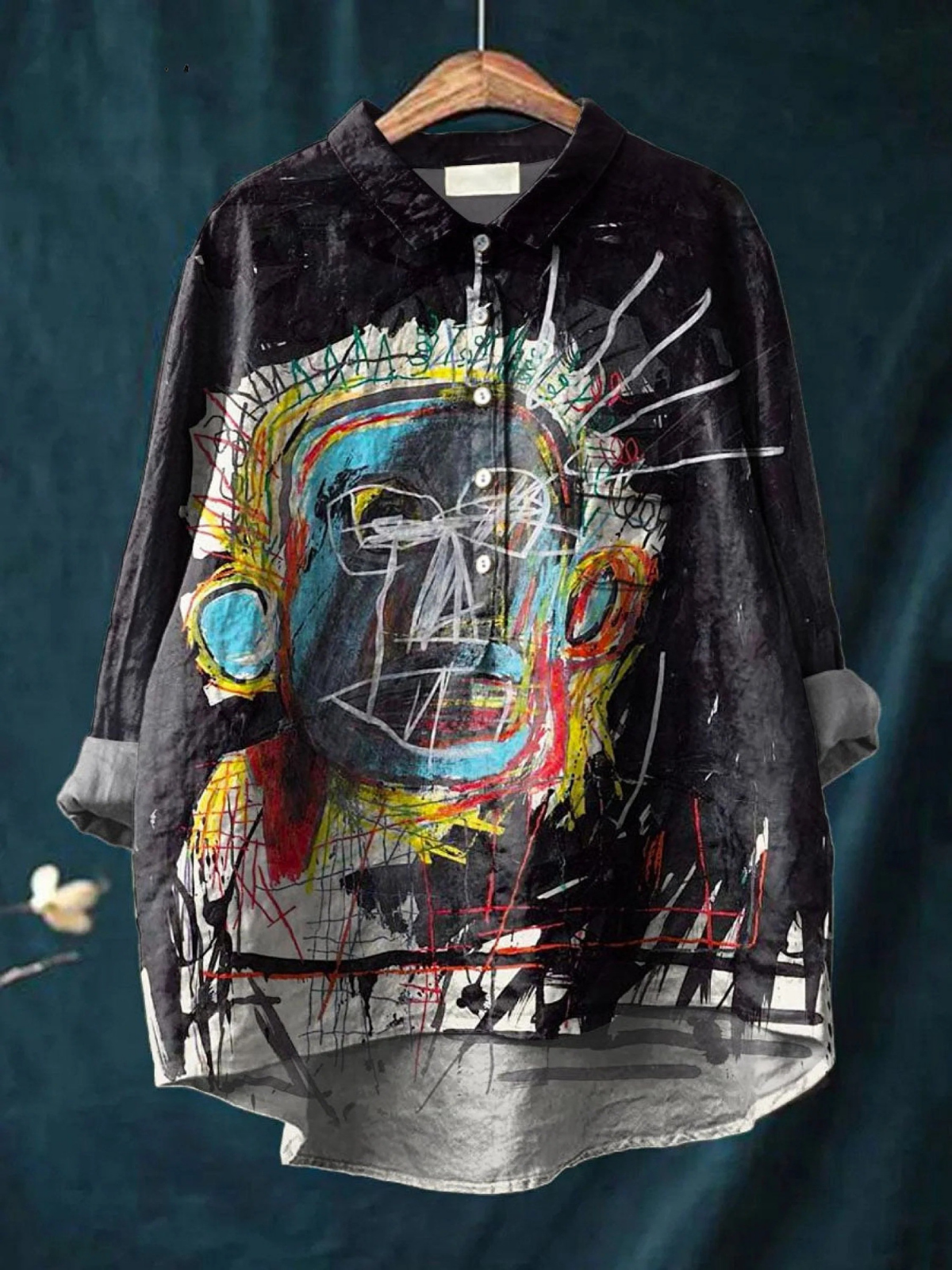 Luise | Legeres T-Shirt mit abstraktem Vintage-Kunstprint