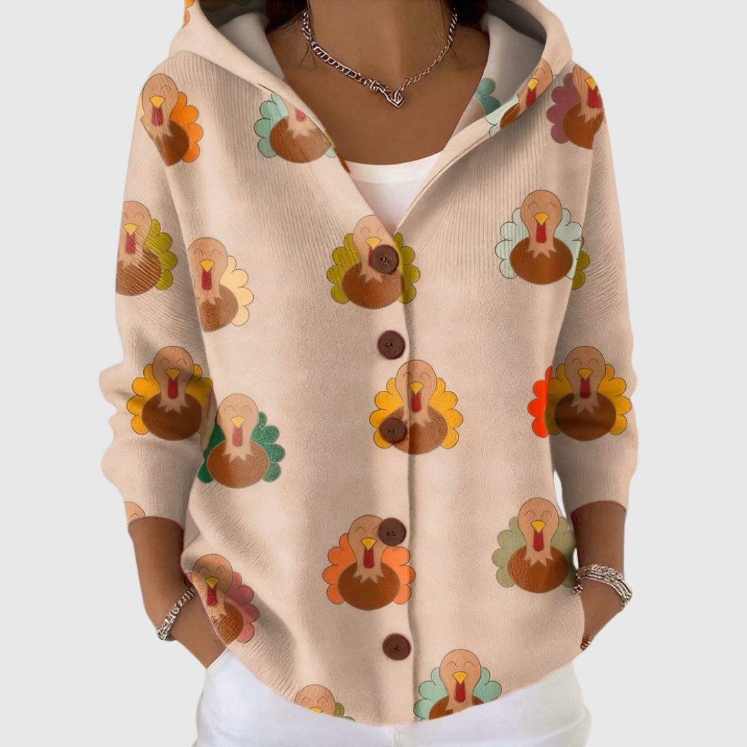 Johanna | Bequemer Strickcardigan mit Kapuze
