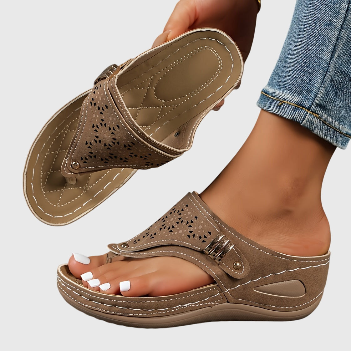 Rose | Zehentrenner-Sandalen