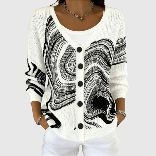 Lena | Bequemer Strickcardigan mit Knöpfen