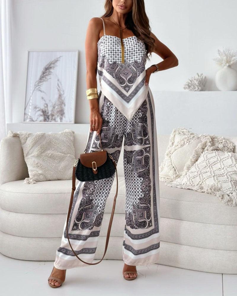 Lilly | Zweiteiliges Set elegant mit top mit Schnürung und Hose urlaubsbereit