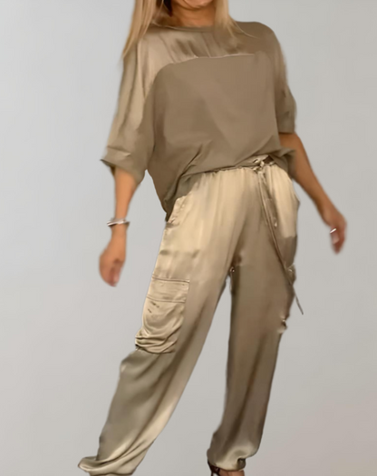 Frieda | Cargo-Lounge-Set aus Seide