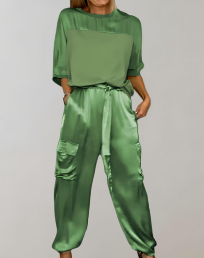 Frieda | Cargo-Lounge-Set aus Seide