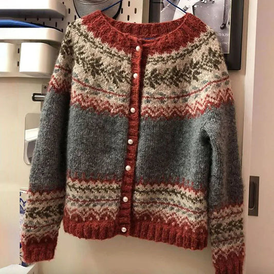 Jessica | Vintage-Islandstrickjacke