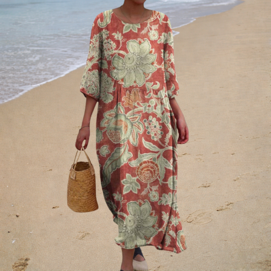 Fließendes langes Kleid – chic und bequem