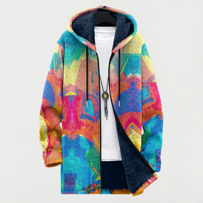 Greta – Jacke mit farbenfrohem Kunstmuster
