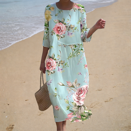 Fließendes langes Kleid – chic und bequem