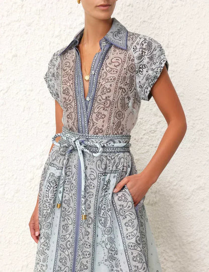 Magdalena | Bedrucktes zweiteiliges Boho-Set