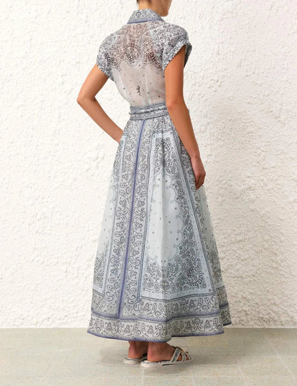 Magdalena | Bedrucktes zweiteiliges Boho-Set