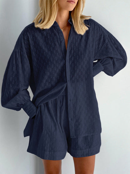 Marlene | Leichtes Blusen- und Shorts-Set