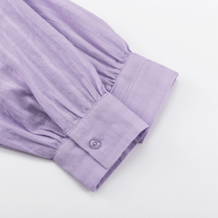 Theresa | Luftiges Set aus geknöpfter Bluse und Shorts