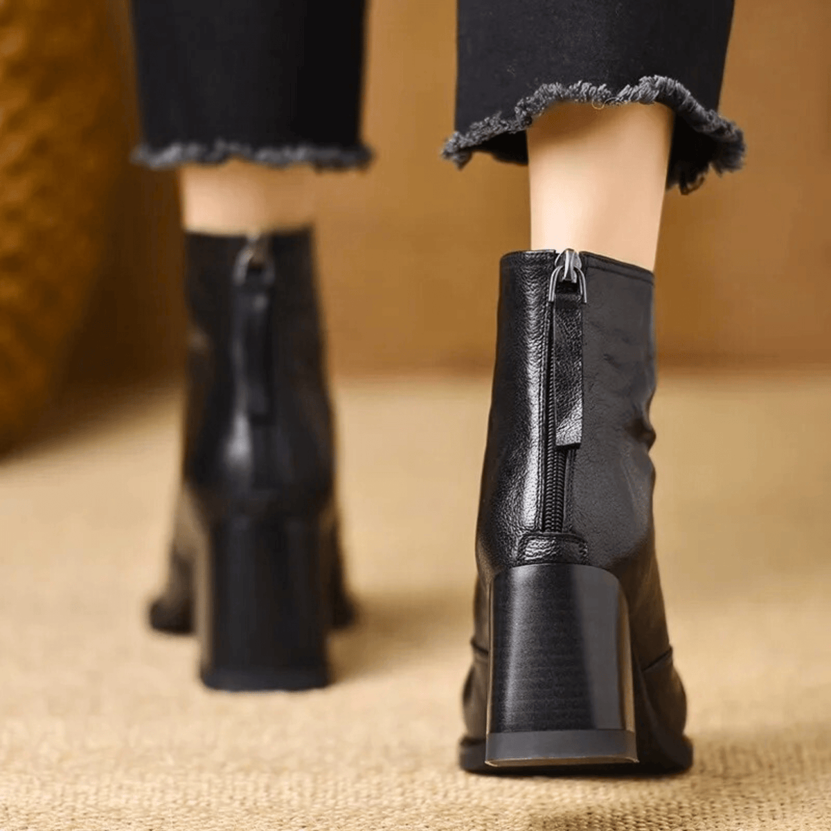 Delia | Luxuriöse Stiefeletten mit mittelhohem Absatz